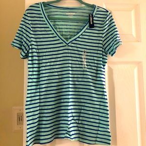 Old Navy Blue Striped Tee Shirt